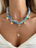 Missy Jewelry - Beautiful Layered Tropical Scarf Necklace