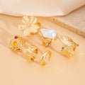Missy Jewelry - Bowie Textured Pearl Ring Set