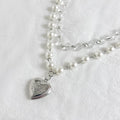 Missy Jewelry - Cataleyah Heart Pearl Layered Necklace