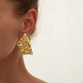 Missy Jewelry - Chanel Irregular Pleated Statement Earrings