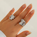 Missy Jewelry - Chanelle Organic Wavy Open Ring Set