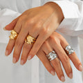 Missy Jewelry - Chanelle Organic Wavy Open Ring Set