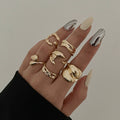 Missy Jewelry - Christine Organic Molten Ring Set