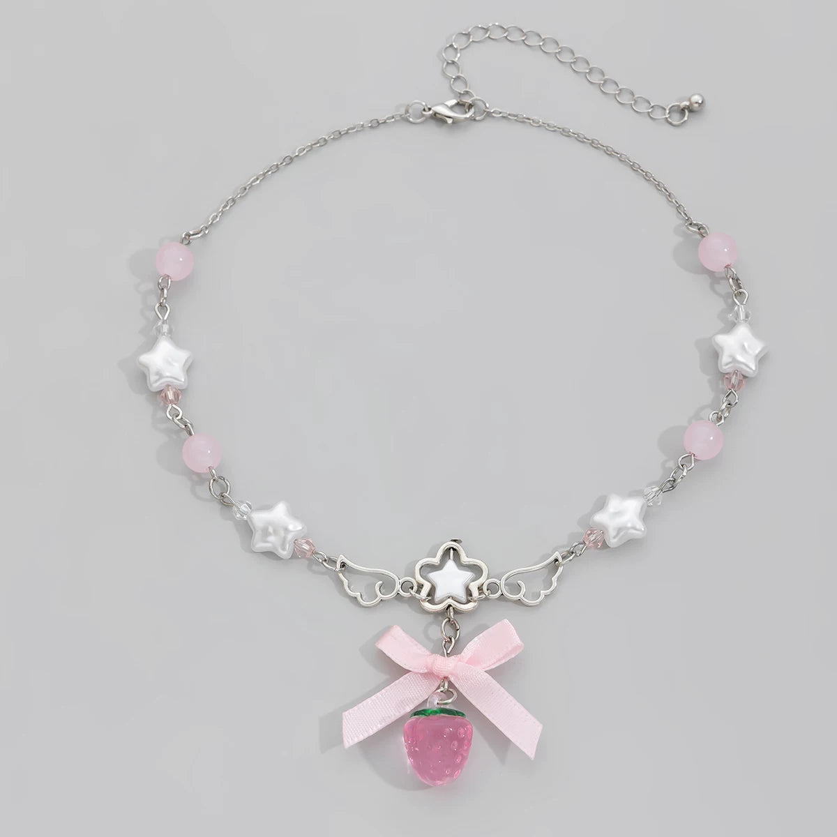 Missy Jewelry - Ciana Strawberry Bow Pendant Necklace