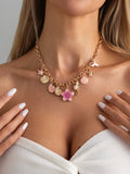 Missy Jewelry - Cing Ocean Charm Floral Necklace