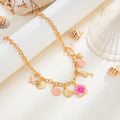 Missy Jewelry - Cing Ocean Charm Floral Necklace