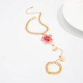Missy Jewelry - December Butterfly Floral Hand Chain