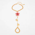 Missy Jewelry - December Butterfly Floral Hand Chain