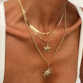 Missy Jewelry - Eila Sun and Starfish Layered Necklace