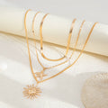 Missy Jewelry - Eila Sun and Starfish Layered Necklace