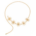 Missy Jewelry - Eila Sun and Starfish Layered Necklace - Gold Waist Chain Color