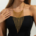 Missy Jewelry - Elenna Woven Mesh Tassel Necklace