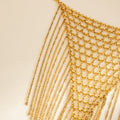 Missy Jewelry - Elenna Woven Mesh Tassel Necklace