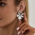 Missy Jewelry - Emaan Textured Gold Floral Earrings