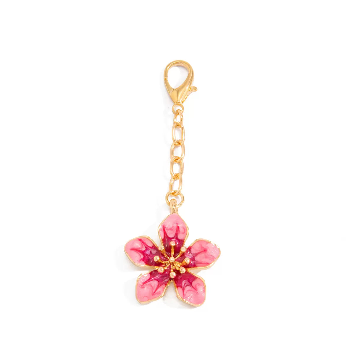 Missy Jewelry - Estelle Pink Flower Bikini Charm - Gold Color