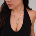 Missy Jewelry - Finleigh Woven Snake Chain Necklace