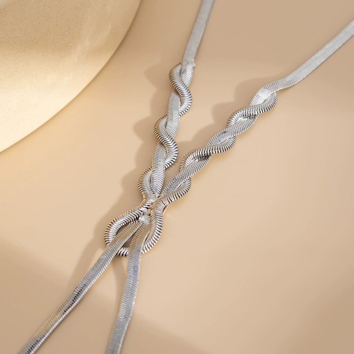 Missy Jewelry - Finleigh Woven Snake Chain Necklace