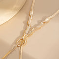 Missy Jewelry - Finleigh Woven Snake Chain Necklace