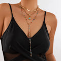 Missy Jewelry - Gabby Sun Pendant Layered Necklace
