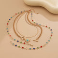 Missy Jewelry - Gabby Sun Pendant Layered Necklace
