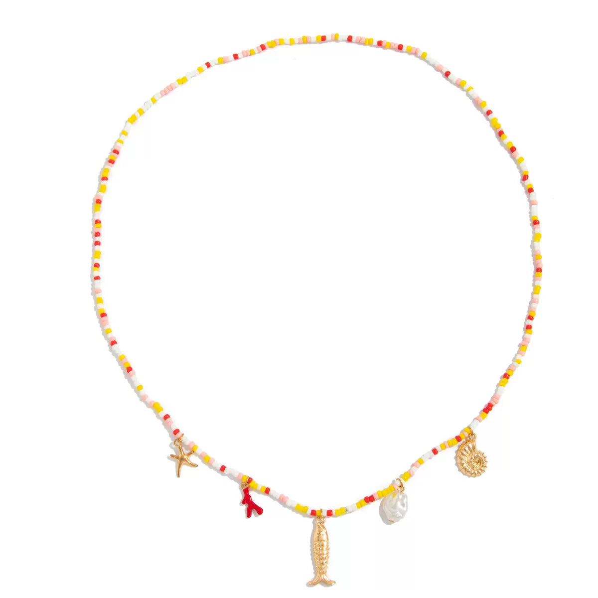 Missy Jewelry - Harriet Shell Charm Waist Chain - Mixed Colors Color