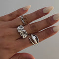 Missy Jewelry - Haylee Molten Organic Ring Set