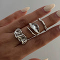 Missy Jewelry - Haylee Molten Organic Ring Set