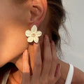 Missy Jewelry - Hayleigh Floral Enamel Stud Earrings