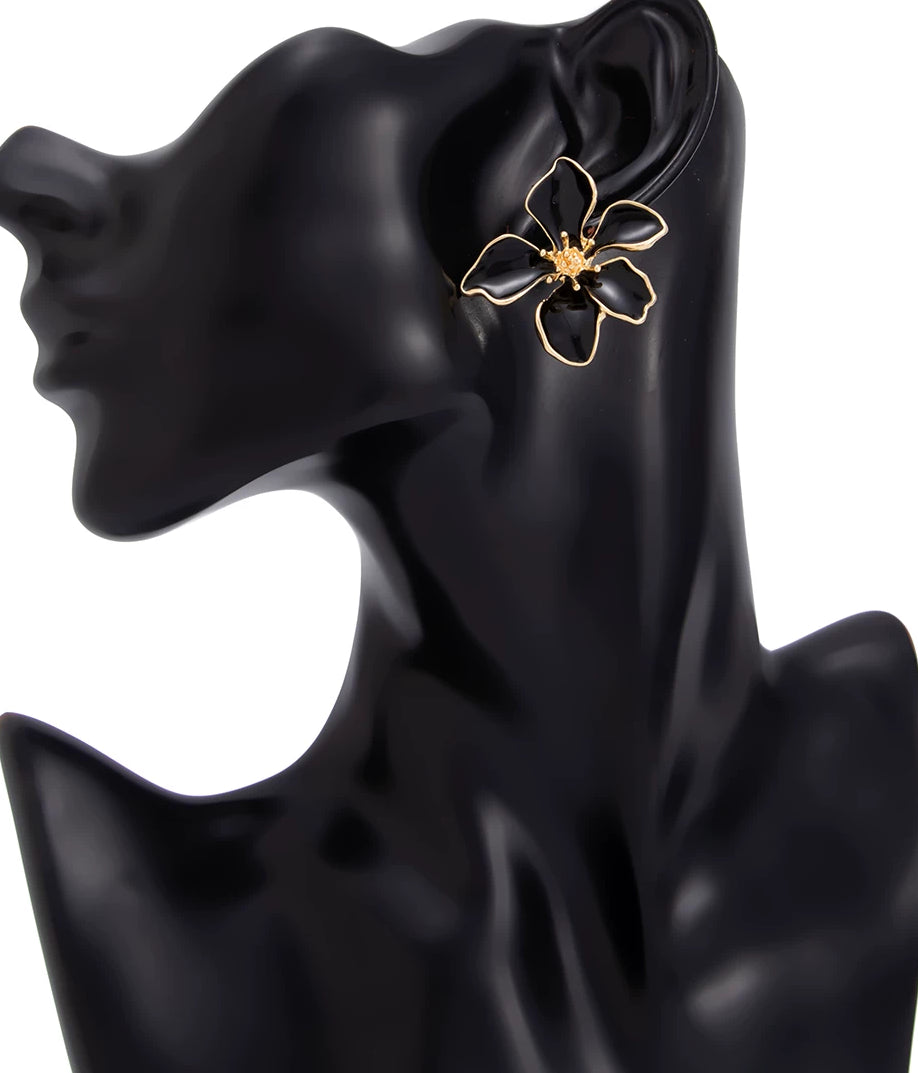 Missy Jewelry - Hayleigh Floral Enamel Stud Earrings