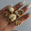 Missy Jewelry - Heba 5-Piece Statement Ring Set