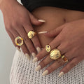 Missy Jewelry - Heba 5-Piece Statement Ring Set