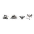Missy Jewelry - Honor Heart Crystal Ring Set - Antique Moth Set Color