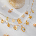 Missy Jewelry - Jameela Pearl Charm Necklace Set