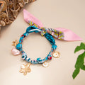 Missy Jewelry - Jameela Silk Scarf Charm Necklace