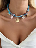 Missy Jewelry - Jameela Silk Scarf Charm Necklace