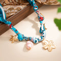 Missy Jewelry - Jameela Silk Scarf Charm Necklace