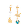 Missy Jewelry - Jaylanie Starfish Shell Bikini Charms - Gold Color