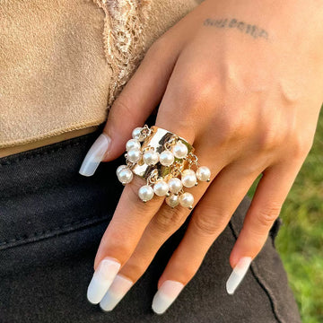 Missy Jewelry - Jaylynn Beaded Tassel Statement Ring