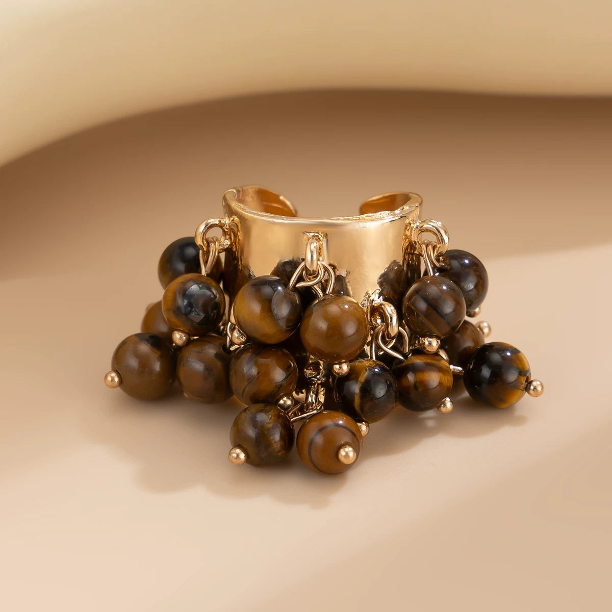 Missy Jewelry - Jaylynn Beaded Tassel Statement Ring