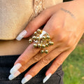 Missy Jewelry - Jaylynn Beaded Tassel Statement Ring