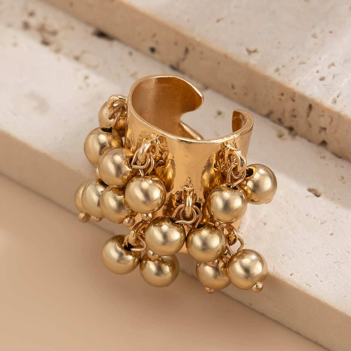 Missy Jewelry - Jaylynn Beaded Tassel Statement Ring
