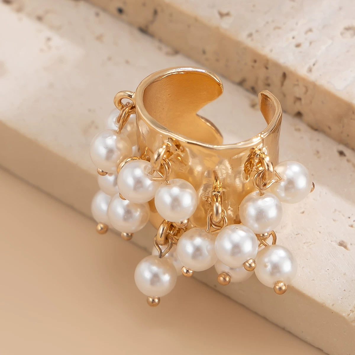 Missy Jewelry - Jaylynn Beaded Tassel Statement Ring
