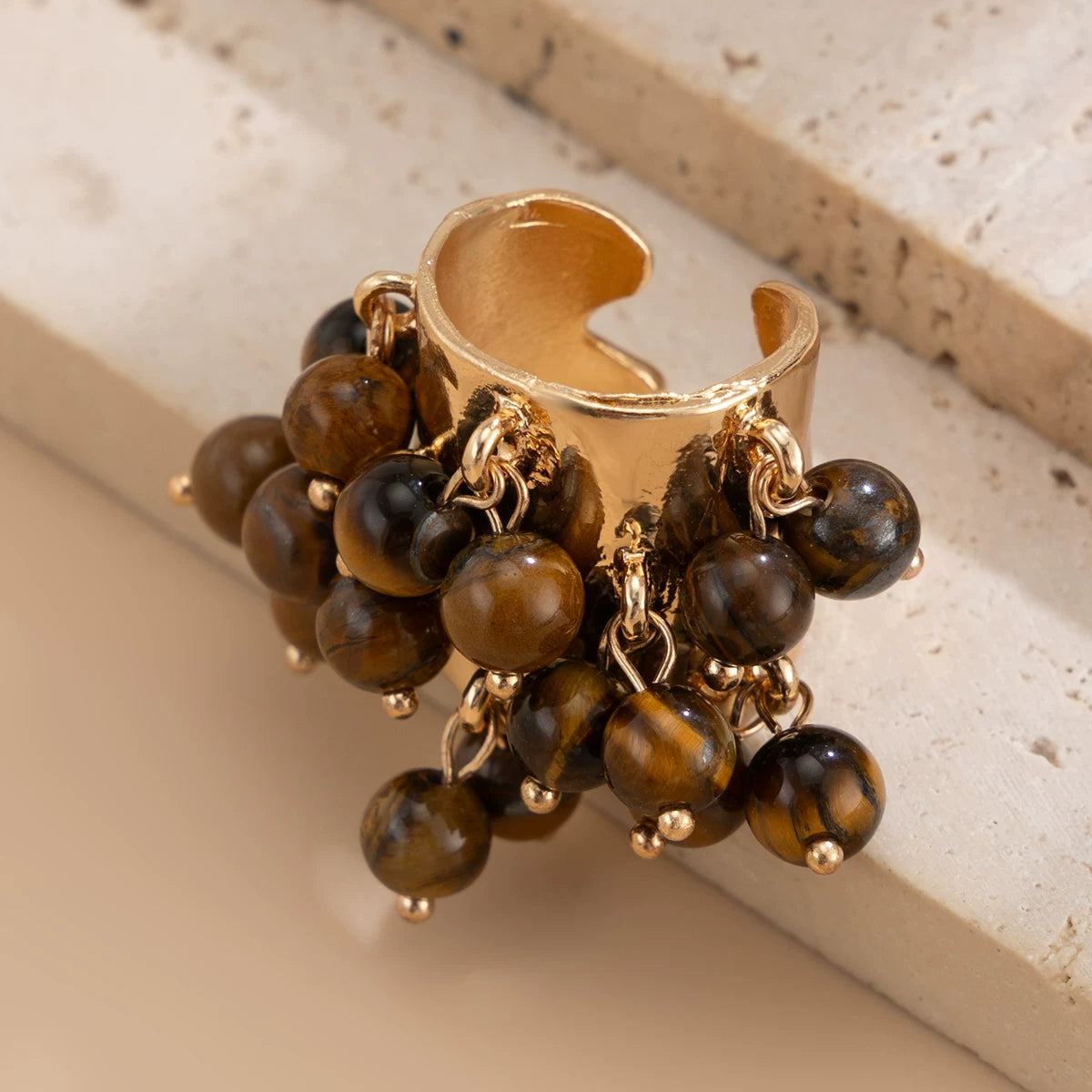 Missy Jewelry - Jaylynn Beaded Tassel Statement Ring
