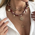 Missy Jewelry - Kamari Scarf and Charm Necklace Set
