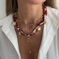 Missy Jewelry - Kamari Scarf and Charm Necklace Set