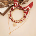 Missy Jewelry - Kamari Scarf and Charm Necklace Set