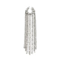 Missy Jewelry - Karalynn Long Tassel Ear Cuff - Silver Color