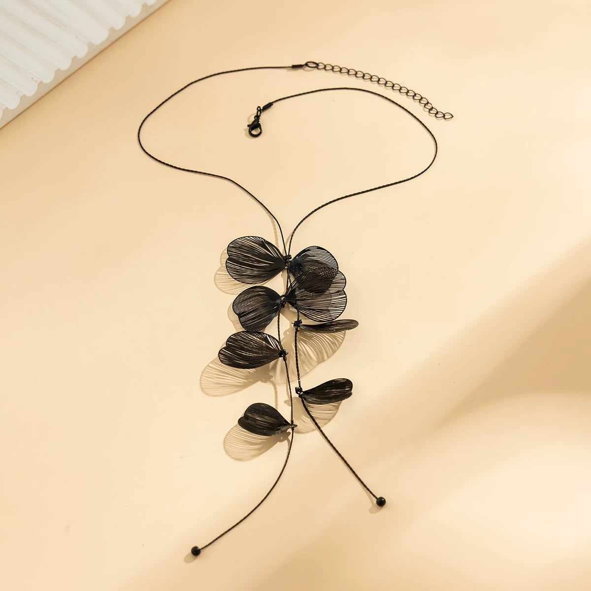 Missy Jewelry - Karmen Ginkgo Leaf Tassel Necklace