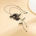 Missy Jewelry - Karmen Ginkgo Leaf Tassel Necklace