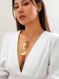 Missy Jewelry - Karmen Ginkgo Leaf Tassel Necklace